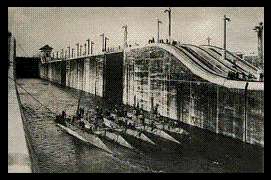 cluses de Gatun du canal de Panama, 1914