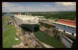 Gatun Schleuse, Panama Kanal, heute